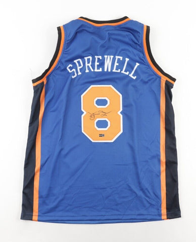 Latrell Sprewell Signed Minnesota Timberwolves Jersey (Steiner) 4xNBA –