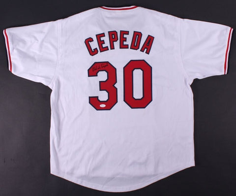 Orlando Cepeda Signed Cardinals Jersey (JSA COA) 1967 NL MVP / 11x All Star