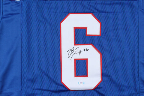 Boston Scott Signed Louisiana Tech Bulldogs Jersey (PSA COA) Eagles Running Back