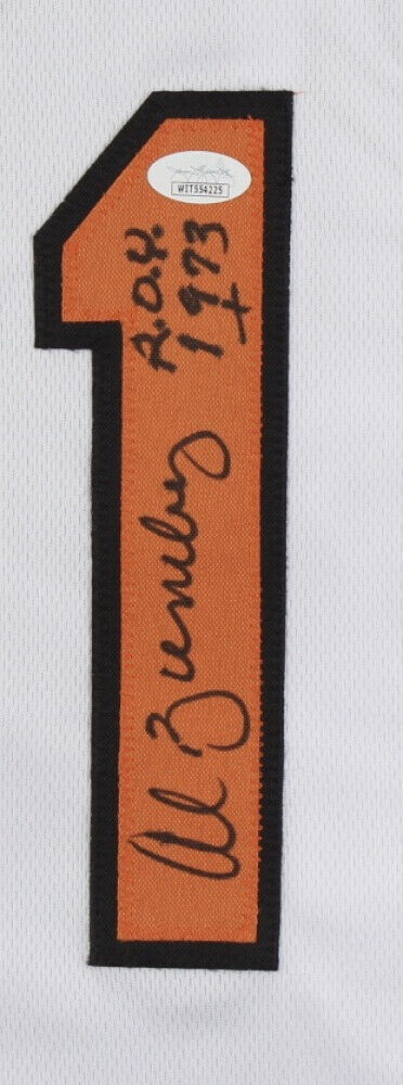 Al Bumbry Signed Baltimore Orioles Jersey Inscribed ROY 1973