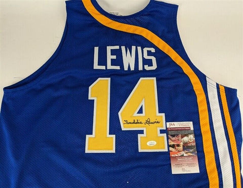 Freddie Lewis Signed Indiana Pacers Jersey (JSA COA) 3xABA Champion Point Guard