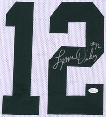 Lynn Dickey Signed Green Bay Packers White  Jersey (JSA) Starting QB (1976–1985)