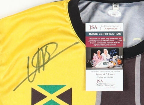 Usain Bolt Signed Team Jamaica Jersey (JSA COA) 2016 Rio De-Janeiro Olympics
