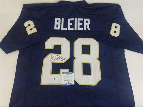 Rocky Bleier Signed Notre Dame Fighting Irish Jersey (Beckett COA) Steelers R.B.