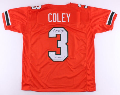 Stacy Coley Signed Miami Hurricanes Jersey Inscribed "Go Canes!" (JSA COA)