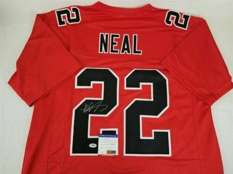Keanu Neal Signed Atlanta Falcons Jersey (PSA) 2016 1st Rd Draft Pick / Safety