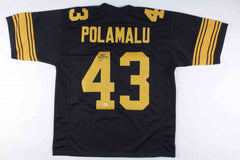 Troy Polamalu Signed Pittsburgh Steelers Jersey (Beckett COA) 8xPro Bowl Safety