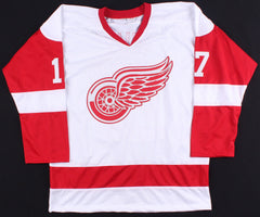 Brett Hull Signed Red Wings Jersey (JSA) 741 NHL Goals 4th Highest NHL total