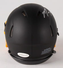 Markus Wheaton Signed Steelers Custom Matte Black Speed Ice Mini-Helmet TSE COA