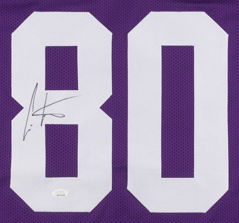 Cris Carter Signed Minnesota Vikings Jersey (JSA Holo) All He Does is Catch TD's