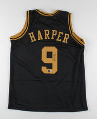 Ron Harper Signed Chicago Jersey (Beckett COA) 3xBulls World Champion 1996–1998