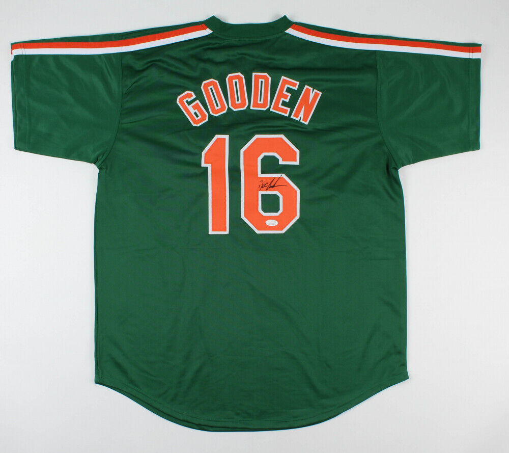 Dwight Doc Gooden Signed 1985 St Patrick's Day Green Mets Jersey (JSA COA)
