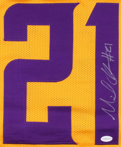 Mike Hughes Signed Minnesota Vikings Jersey (TSE COA) 2018 1st Rd Draft Pick