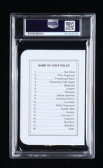 Gary Player Signed Augusta National Golf Club Score Card (PSA Encapsulated)