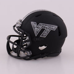 Michael Vick Signed Virginia Tech Hokies Matte Black Speed Mini Helmet (Beckett)