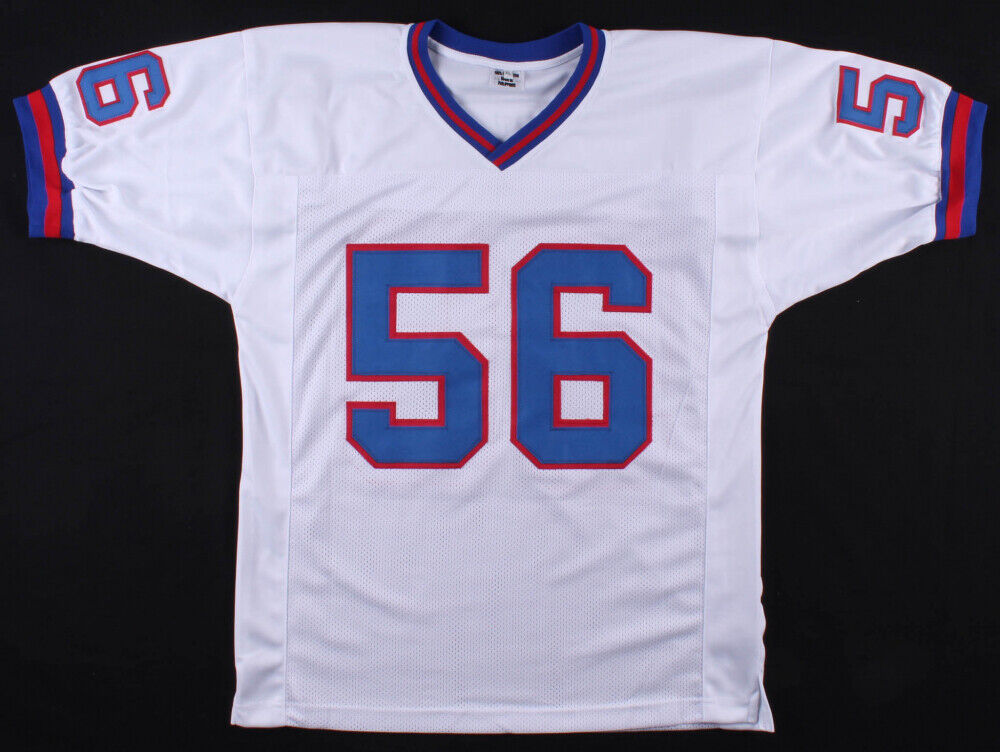 Lawrence Taylor Framed and Autographed White Giants Jersey