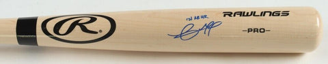 Christopher Morel Signed Rawlings Bat Inscribed 1st AB HR (PSA COA) Chicago Cubs