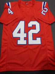 Ronnie Lippett Signed New England Patriots Jersey (JSA COA) Super Bowl XX D.B.