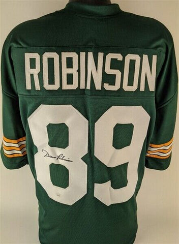 Dave Robinson Signed Green Bay Packers Jersey JSA COA/ 2xSuper Bowl Champ I & II