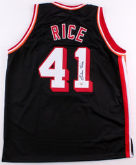 Glen Rice Signed Miami Heat Jersey (Fiterman Sports Holo) 4th Overall 1989 Draft