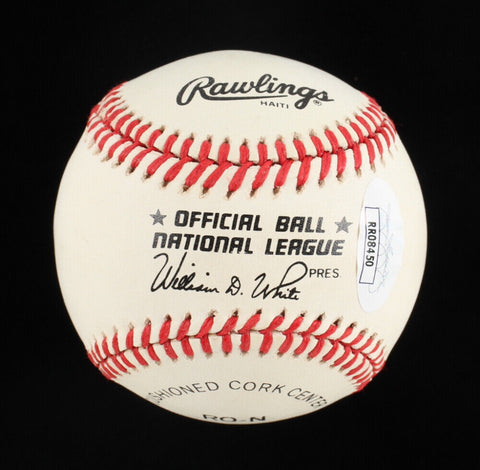 Billy Williams Signed OML Baseball (JSA COA) Hall of Fame 1987 Chicago Cubs