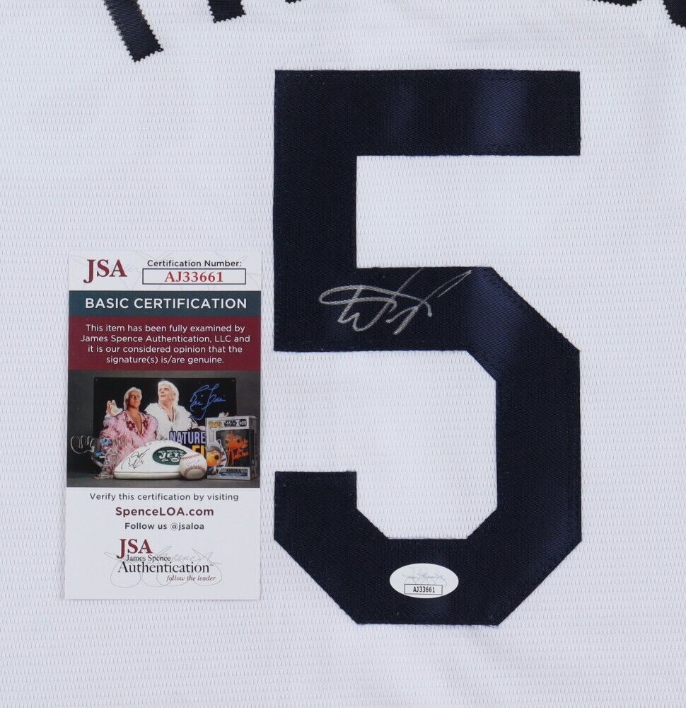 Press Pass Collectibles Wander Franco Authentic Signed White Pro Style Jersey Autographed JSA Sig Debut