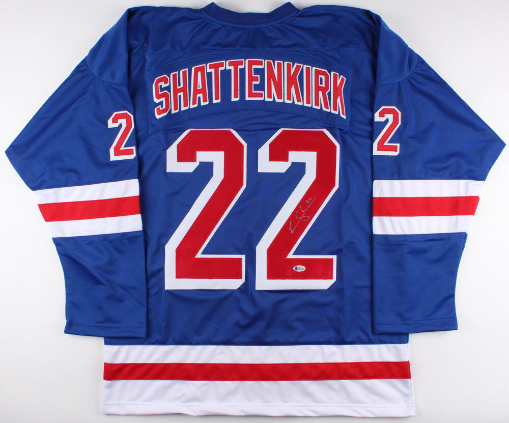 Kevin Shattenkirk Signed New York Rangers Blue Jersey (Beckett COA)