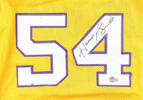 Horace Grant Signed Los Angeles Lakers Jersey (Beckett) 4xNBA Champion Pwr Frwrd
