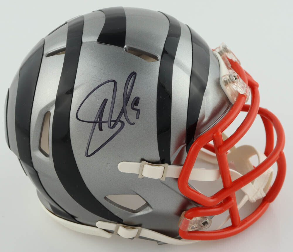 Carson Palmer Signed Cincinnati Bengals Flash Alternate Speed Mini Hel –