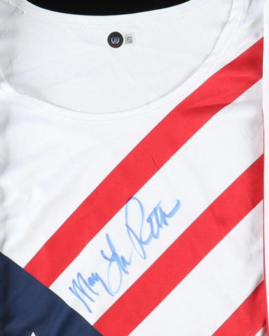 Mary Lou Retton Americas Sweetheart Signed Singlet / 1984 Summer Olympic Beckett