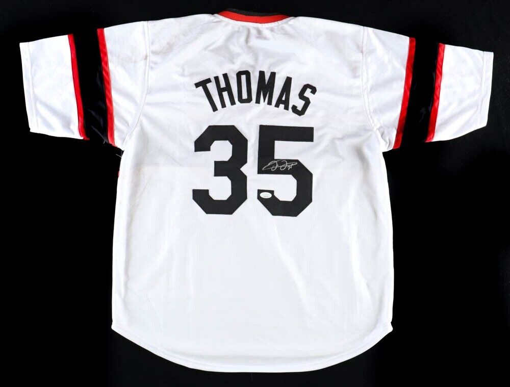 Frank Thomas Signed Chicago White Sox 1983 Throwback Jersey (JSA COA) –