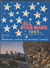Vintage 1965 Official Baseball All-Star Game Program / Mays & Killebrew H.R.'s
