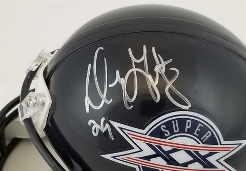 Dennis Gentry Signed Chicago Bears Super Bowl XX Mini Helmet (Schwartz COA)