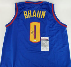 Christian Braun Signed Denver Nuggets Mile High City Jersey (JSA COA) 2023 Champ