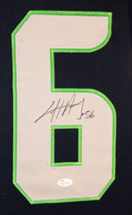 Cliff Avril Signed Seahawks 35x43 Custom Framed Jersey JSA Super Bowl 48 Champ
