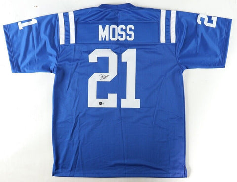 Zack Moss Signed Indianapolis Colts Jersey (Beckett) 2020 3rd Round Draft Pck RB