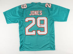 Brandon Jones Signed Miami Dolphins Teal Jersey (JSA COA) 2020 3rd Rnd Pk Safety