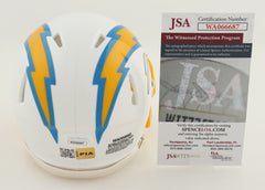 J,C, Jackson Signed Los Angeles Chargers Mini Helmet (JSA COA) 2021 Pro Bowl D.B