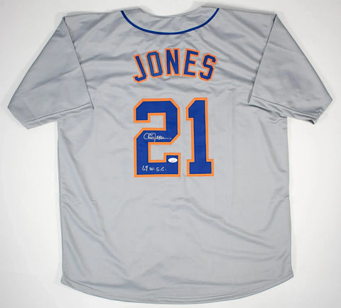 Cleon Jones Signed New York Mets Jersey “69 W.S.C.” (JSA COA) 1969 Amazin' Mets