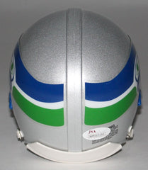 Brian Bosworth Signed Seattle Seahawks Throwback Mini-Helmet (JSA COA)