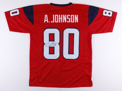 Andre Johnson Signed Houston Texans Jersey (JSA COA) 7xPro Bowl W.R / U of Miami