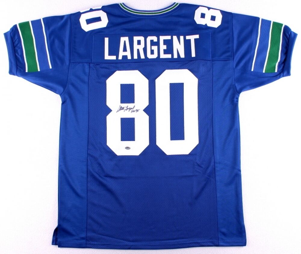 Steve Largent Signed Seattle Seahawks Jersey Inscribed 'HOF '95' (JSA –