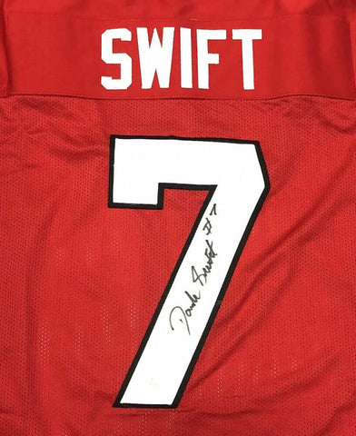 D'Andre Swift Signed Georgia Bulldogs Red Jersey (JSA Hologram) Jr Running Back