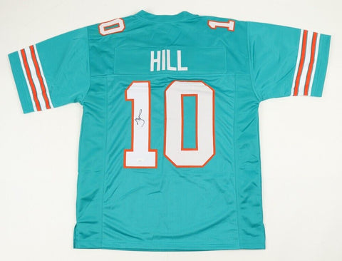 Tyreek Hill Signed Miami Dolphins Teal Jersey (JSA) 6xPro Bowl Wide Receiver