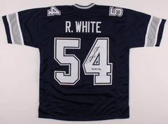 Randy White Signed Cowboys Dark Blue Jersey Inscribed "HOF 94" (JSA COA)