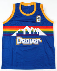 Alex English Signed Denver Nuggets Jersey (PSA COA) 8xNBA All-Star (1982–1989)