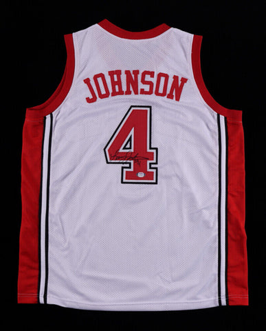 Larry Johnson Signed UNLV Runnin' Rebels Jersey  (PSA COA)  #1 Overall Pick 1991