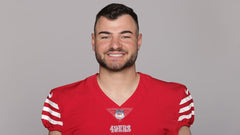 Jake Moody Signed San Francisco 49er Jersey (Playball Ink) Ex-Mich. Place Kicker