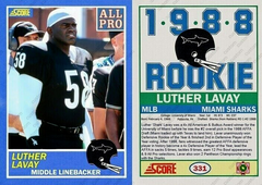 Lawrence Taylor Signed "Any Given Sunday" Luther Lavay 31x35 Framed Shark Jersey