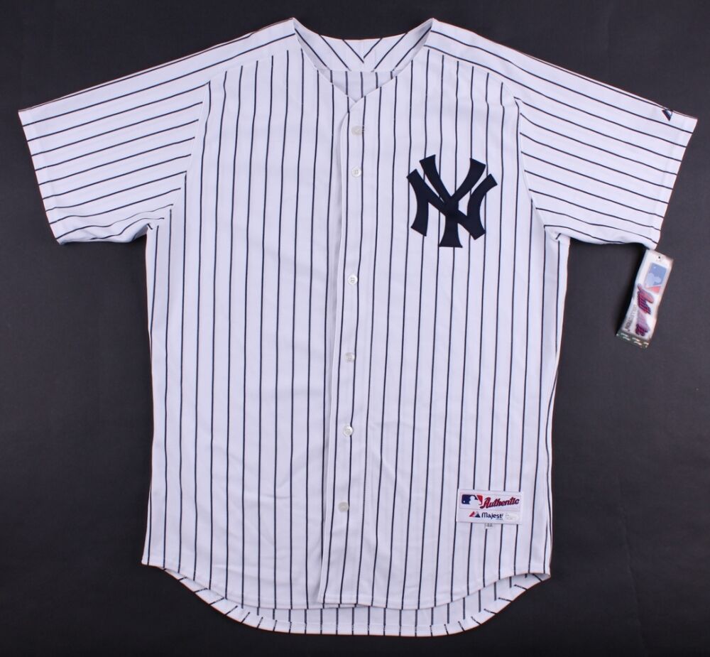 Mark Teixeira Signed Yankees Majestic Jersey Inscribed "Best Wishes" (JSA COA)